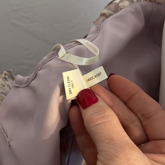 NWT Marchesa Notte Vintage Empire Waist floral cocktail dress w/Rhinestones Sz 8 - Picture 13 of 13